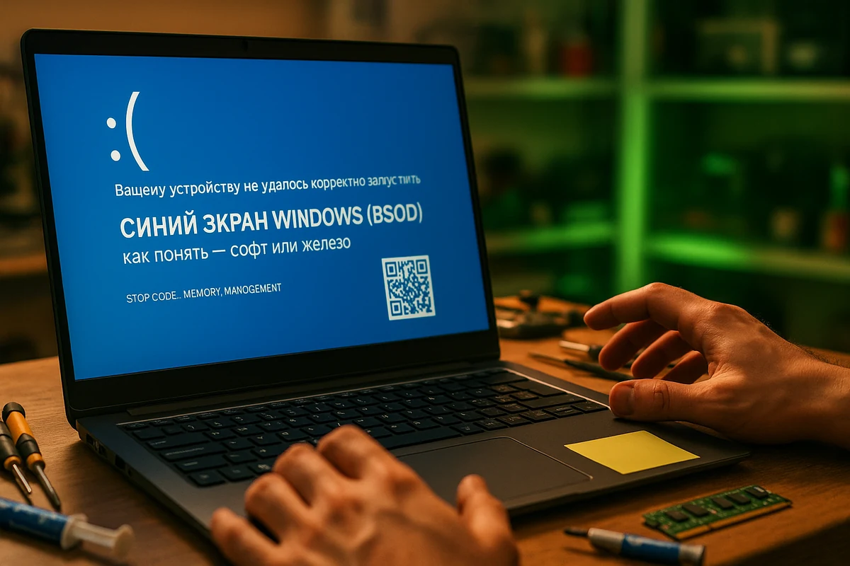 Синий экран Windows (BSOD) — софт или железо