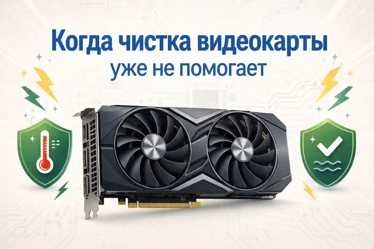 Когда чистка видеокарты уже не помогает и нужен ремонт