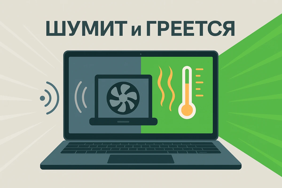 Ноутбук шумит и греется — причины и что делать