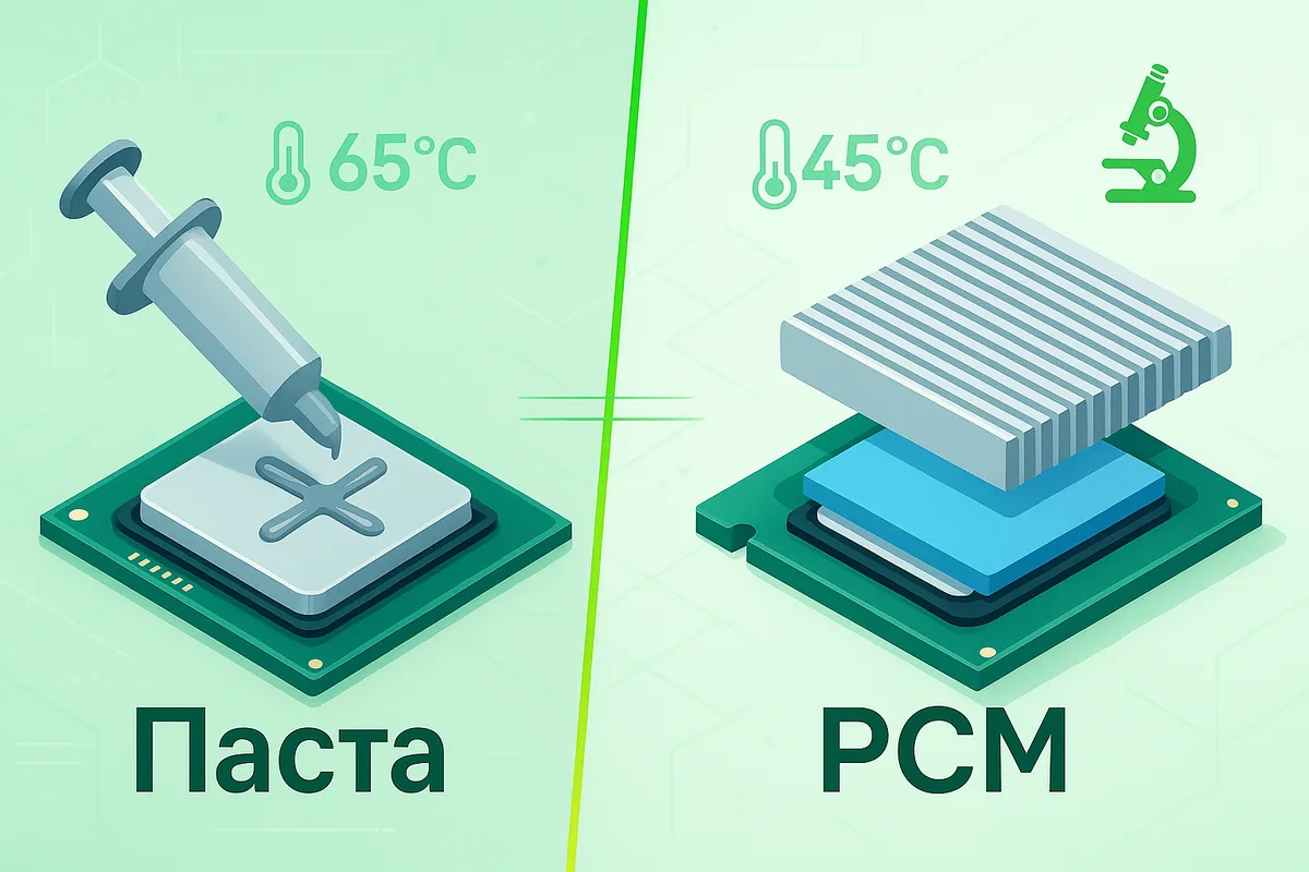 Сравнение термопасты и PCM — что выбрать
