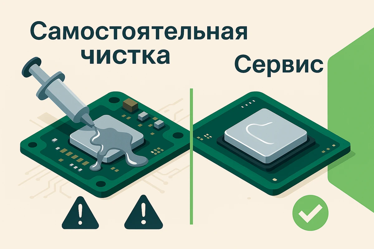 Самостоятельная чистка PS5 против сервиса: жидкий металл и риски