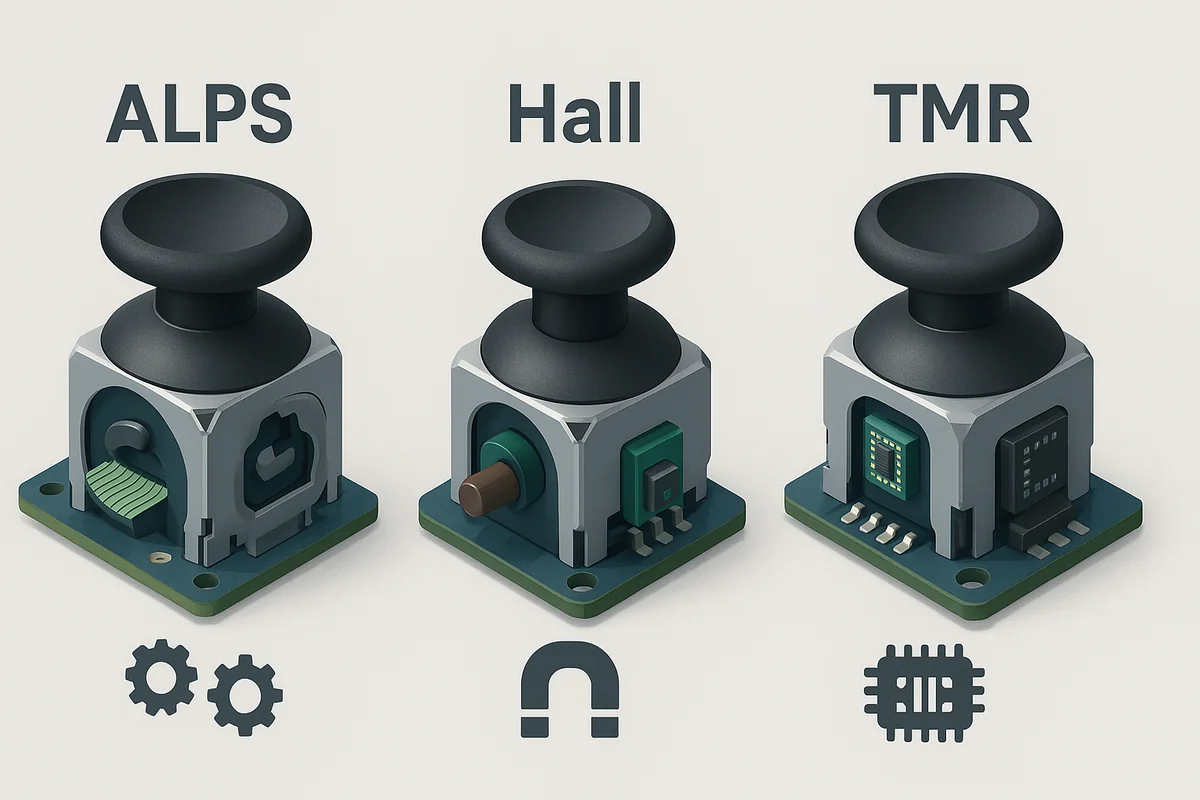 Стики ALPS, Hall и TMR — сравнение и выбор