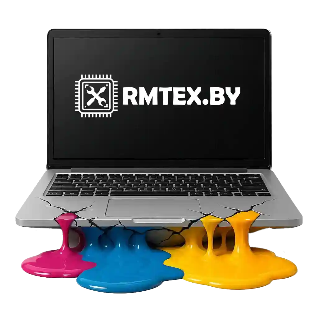 Ремонт корпуса ноутбука и петель в мастерской RMTEX в Могилёве